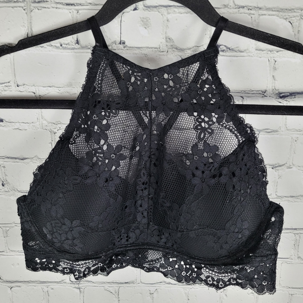 SOPHIE B. INTIMATES | high neck lacey underwire racerback bralette